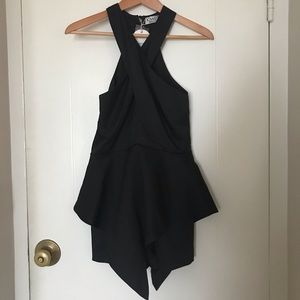 NWT Asymmetrical keyhole romper